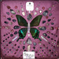shadowbox art, butterfly, crystals, leather, metallic, gemstones, gems, sacred geometry, healing art, crystal art, crystal grid, energy healing, Amethyst, Purple Fluorite, Sugilite, Super 7, Kunzite, Aura Quartz, Selenite, crystal art, crystal healing, crystal energy, crystal grid, healing, healing energy, healing art, sacred geometry, handmade, luxury art